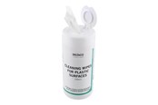 Järjestelmän lisävarusteet - Deltaco Wet Wipes For Plastic Surfaces 100pcs - CK1022