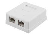 Lisätarvikkeet - Deltaco CAT6A Shielding Wall Socket - VR-221