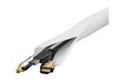 Kaapelihyllyt, Kaapelisukat & Kaapelisiteet - Deltaco Cable Sorting Stocking 3m Valkoinen - LDR17