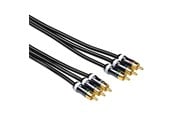 Muut kaapelit - Hama YUV-kaapeli 3 RCA - 3 RCA metalli 1,5 m - 83029