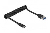 Verkkokortit (verkkosovittimet, tulostuspalvelimet jne.) - DeLOCK USB 3.1 Gen 2 kierrejohto, tyyppi-A uros - tyyppi-C uros - 85349