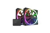 Kotelotuuletin - NZXT F140 RGB 2-pack & RGB-ohjain - Musta - Kotelotuuletin - 140mm - Musta RGB LED valolla - 33 dBA - RF-R14DF-B1