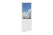 Näytön kiinnitys - HI-ND Mini Single Totem 24" - stand - for digital signage LCD panel - single - white RAL 9003 - FS2411-5001-01