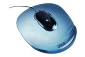Lisävarusteet hiirelle ja näppäimistölle - Esselte Crystal Gel rest -hiirialusta Läpinäkyvä sininen - 67046