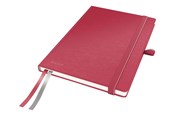 Vihkot, Lomakkeet & Muistikirjat - Leitz Muistikirja  Complete A5 viivat 96g 80 ark. Punainen - 44780025