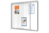 Konferenssi & Esitys - Nobo Premium Plus lukollinen ilmoitustaulu liukuovella 15xA4 - 1902609