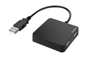USB hub - Hama keskus - 4 porttia USB hub - 4 porttia - Musta - 00200121