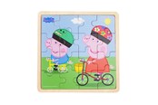 Puulelut - Barbo Toys Peppa Pig - Framed Wooden Puzzle - Biking - 9006