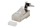 Verkkokaapelit - LogiLink RJ45 modular plug Cat.8.1/Cat.6A shielded 10 pcs. - MP0030