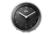 Sisustus - Braun BC07 - Hälytys Kello - round - quartz - desktop - silver/black - 67098