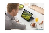 Näppäimistöt - Logitech Suojakotelo kosketusnäytölliselle iPadille - Näppäimistö & Foliosetti - Ranskalainen - Harmaa - 920-009958