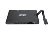 Telakointiasemat - Tripp Lite USB-C Kannettava tietokone Docking Station - HDMI VGA GbE 4K @ 30 Hz Thunderbolt 3 USB-A USB-C PD Charging 3.0 Musta - docking station - USB-C 3.1 / Thunderbolt 3 - VGA HDMI - GigE - U442-DOCK3-B