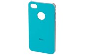 Puhelin - Kannet ja kotelot - Hama "Shiny" Mobile Puhelin Cover for Apple iPhone 4/4S light turquoise - 115363