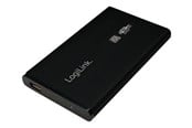 Kovalevyt - lisätarvikkeet - LogiLink External HDD enclosure 2.5" SATA USB 3.0 aluminum Musta - UA0106