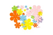 Askartelu- ja taidetarvikkeet - Creativ Company Foam molds Flowers 100st. - 79020