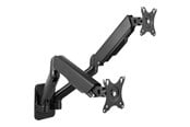 Näytön kiinnitys - LogiLink Dual monitor wall mount 17–32" gas spring 90–540 mm - BP0146