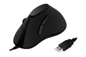 Hiiret - LogiLink Ergonomic vertical mouse USB 100dpi Musta - Vertical mouse - Optinen - 5 painiketta - Musta - ID0158