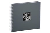 Valokuva-albumit & -arkistointi - Hama "Fine Art" Spiral Album 28 x 24 cm 50 White Pages grey - 2112