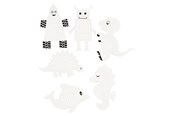 Askartelu- ja taidetarvikkeet - Creativ Company Embroidery figures Eläimet and Robots 18 pcs. - 21951