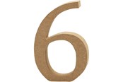 Askartelu- ja taidetarvikkeet - Creativ Company Numero 6 MDF 8cm 1kpl. - 56397