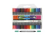 Kirjoitus- ja piirustustarvikkeet - Creativ Company Colortime kaksipuoliset kynät - Perusvärit 20kpl. - 37983