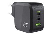 Puhelin - Adapterit & Laturit - Green Cell power adapter - PowerGaN - USB 2 x USB-C - 65 Watt - CHARGC08