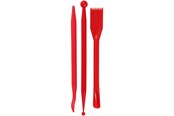 Luovat leikit - Creativ Company Modeling tools Punainen 3pcs. - 78266