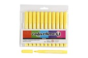 Kirjoitus- ja piirustustarvikkeet - Creativ Company Lemon Keltainen Jumbo markers 12pcs. - 37337