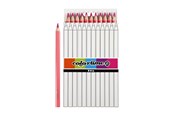 Kirjoitus- ja piirustustarvikkeet - Creativ Company Triangular Jumbo colored pencils - Pinkki 12pcs. - 38173