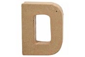 Askartelu- ja taidetarvikkeet - Creativ Company Kirjain paperimassasta - D - 10 cm - 26642
