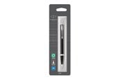 Kirjoitus- ja piirustustarvikkeet - Parker IM Ballpoint Pen | Black Lacquer with Chrome Trim | Medium Point Blue Ink Refill - 1975554