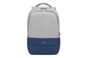 Laukut - RivaCase Prater - 17.3" - Laptop Backpack - 7567 GREY/DARK BLUE