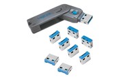 Järjestelmän lisävarusteet - LogiLink USB-A port blocker (1x key and 8x locks) - AU0045