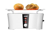 Leivänpaahdin - Unold Leivänpaahdin 38020 Design Dual -leivänpaahdin - valkoinen/musta - 38020