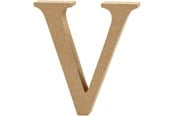 Askartelu- ja taidetarvikkeet - Creativ Company Kirjain V MDF 13cm 1kpl. - 56331