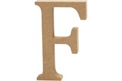Askartelu- ja taidetarvikkeet - Creativ Company Letter F MDF 13cm 1pc. - 56315
