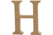Askartelu- ja taidetarvikkeet - Creativ Company Kirjain H MDF 13cm 1kpl. - 56317
