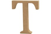 Askartelu- ja taidetarvikkeet - Creativ Company Kirjain T MDF 13cm 1kpl. - 56329