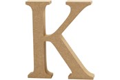 Askartelu- ja taidetarvikkeet - Creativ Company Kirjain K MDF 13cm 1kpl. - 56320