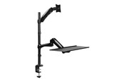 Näytön kiinnitys - LogiLink Sit-stand workstation monitor desk mount 13–27" - BP0030