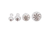 Askartelu- ja taidetarvikkeet - Creativ Company Cut Outs with Stamp Flower.4pc. - 782873