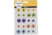 Askartelu- ja taidetarvikkeet - Creativ Company 3D-silmät 20mm, 1 arkki - 28993
