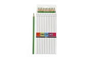 Kirjoitus- ja piirustustarvikkeet - Creativ Company Triangular colored pencils - Light Vihreä 12pcs. - 38578