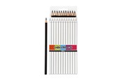 Kirjoitus- ja piirustustarvikkeet - Creativ Company Triangular colored pencils - Musta 12pcs. - 38581