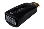 Näyttökaapeli - LogiLink HDMI adapter A/M to VGA/F + 3.5 mm/F 1080p Musta - CV0107