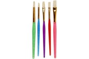 Luovat leikit - Creativ Company Kids Paint Brushes - 5 Pcs. - 10344