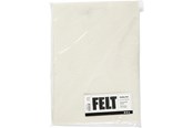 Askartelu- ja taidetarvikkeet - Creativ Company Hobbyfelt Off-white A4 10 arkkia - 45501