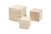 Puulelut - Creativ Company Puukuutiosetti, 3 kpl - 59228