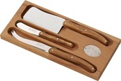 Keittiövälineet - Jean Dubost Laguiole Cheese Set (Olive Wood) - JL0032525BV1051