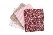 Askartelu- ja taidetarvikkeet - Creativ Company Patchwork Fabric Pink 45x55cm 4pcs. - 441832